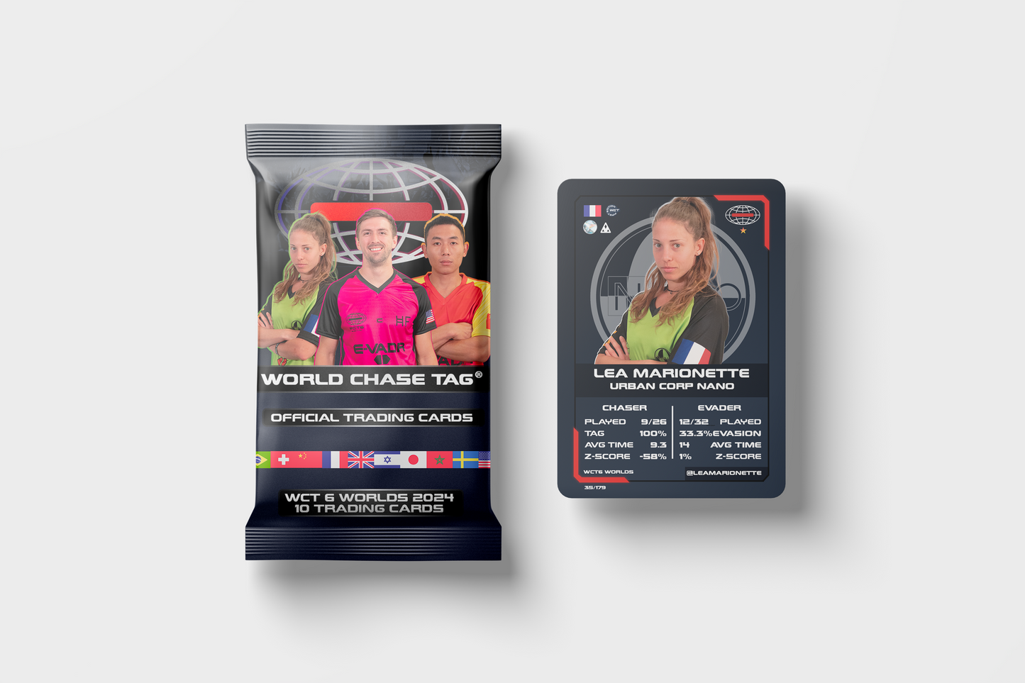 WCT6 Athlete Trading Cards - Pack of 20