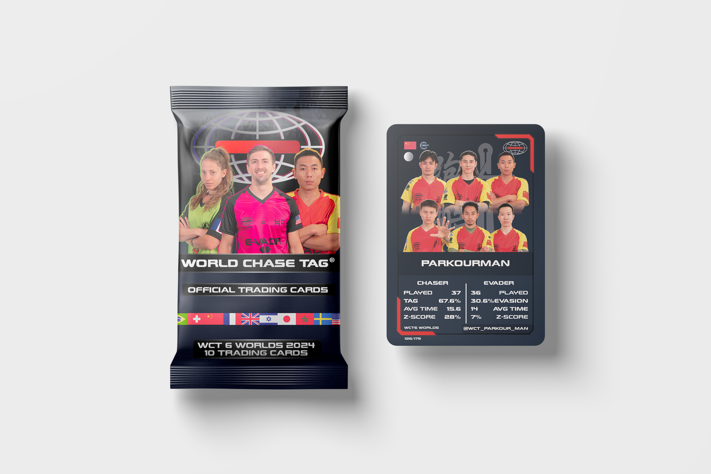 WCT6 Athlete Trading Cards - Pack of 20